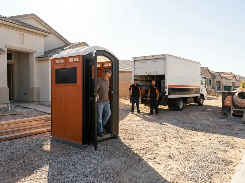 Construction Site Portable Toilet Rental (Monthly) in Las Vegas, NV